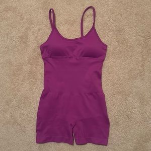 One Piece Spaghetti Strap Jumpsuit Padded Sports Bra Romper